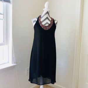 Sheer dress with under slip